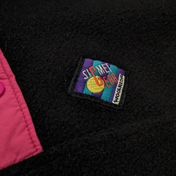 Woolrich Sigmet Gear Size Small Fleece Pullover Jacket Vintage 90s Made In USA - Picture 3 of 7